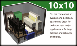 10x20 storage unit